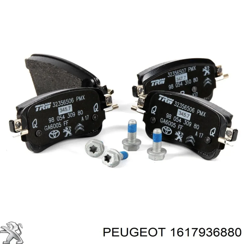 Тормозні колодки задні GP Citroen Jumpy 3 (1617936880) Тормозні колодки задні GP Citroen Jumpy 3 (1617936880)